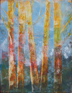 Peinture à l'huile « Bare Trees 2 » (Trees nus)