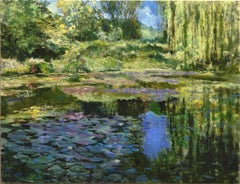Monet's Pond at Giverny, Oil Painting