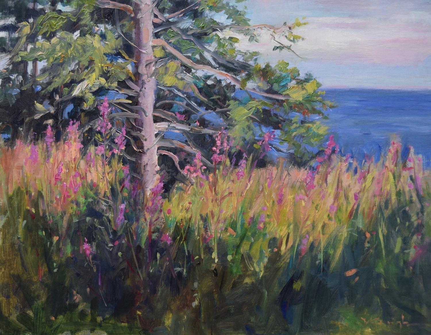 Superior's Purple Shore, Oil Painting