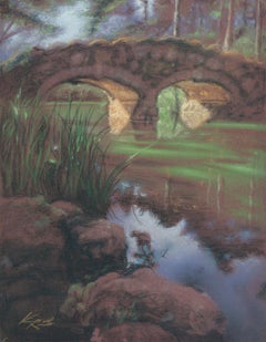 Rustic Bridge, Stow Lake, Original Painting