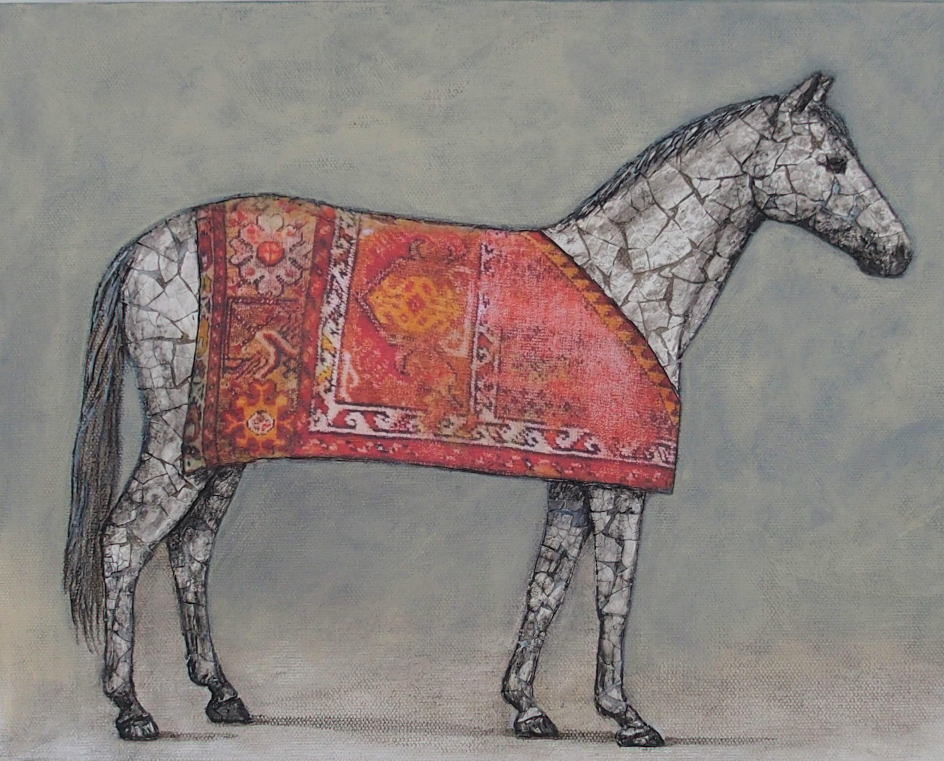 The Clothes Horse, Original Painting - Mixed Media Art by Jennifer Ross