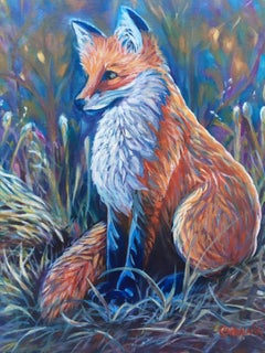 Spirit Fox, Oil Painting