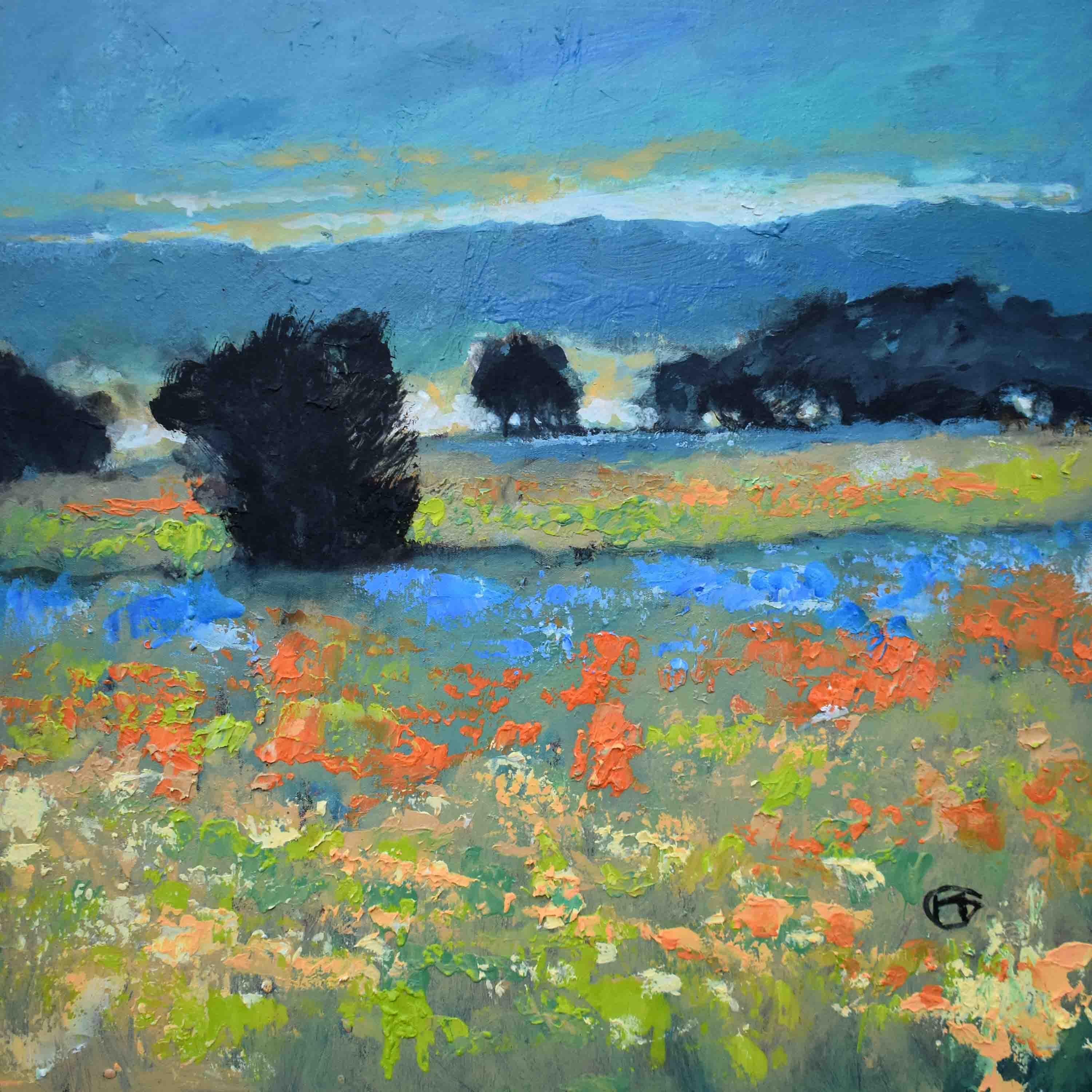 Colorful Meadow, Original Painting