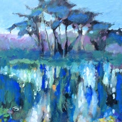 Color on the Pond, Original Painting