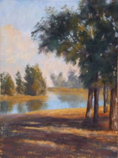 Used The Pond at Windmill Farm, Original Painting