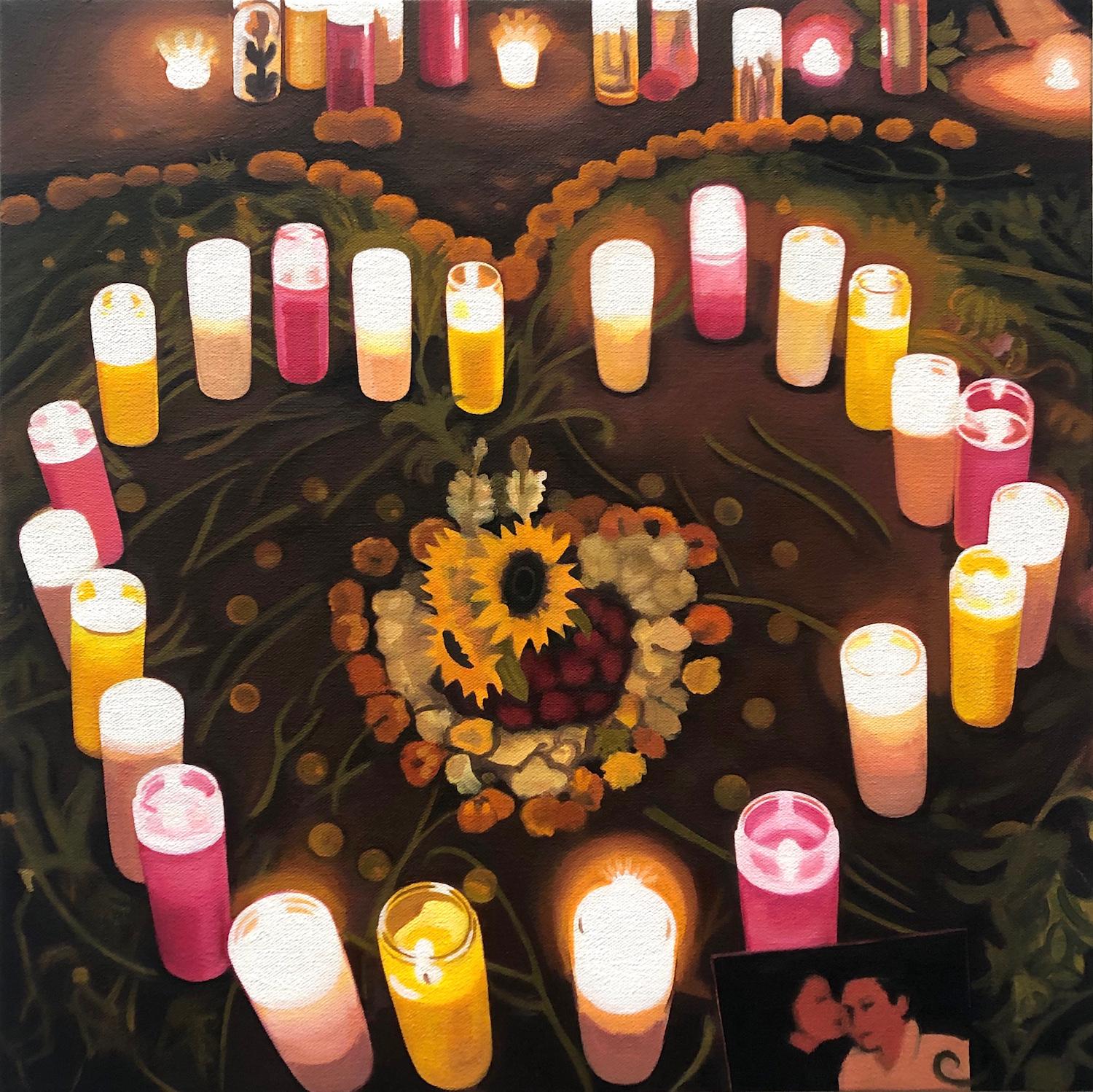 Heart of Candles, Oil Painting - Art by Hadley Northrop