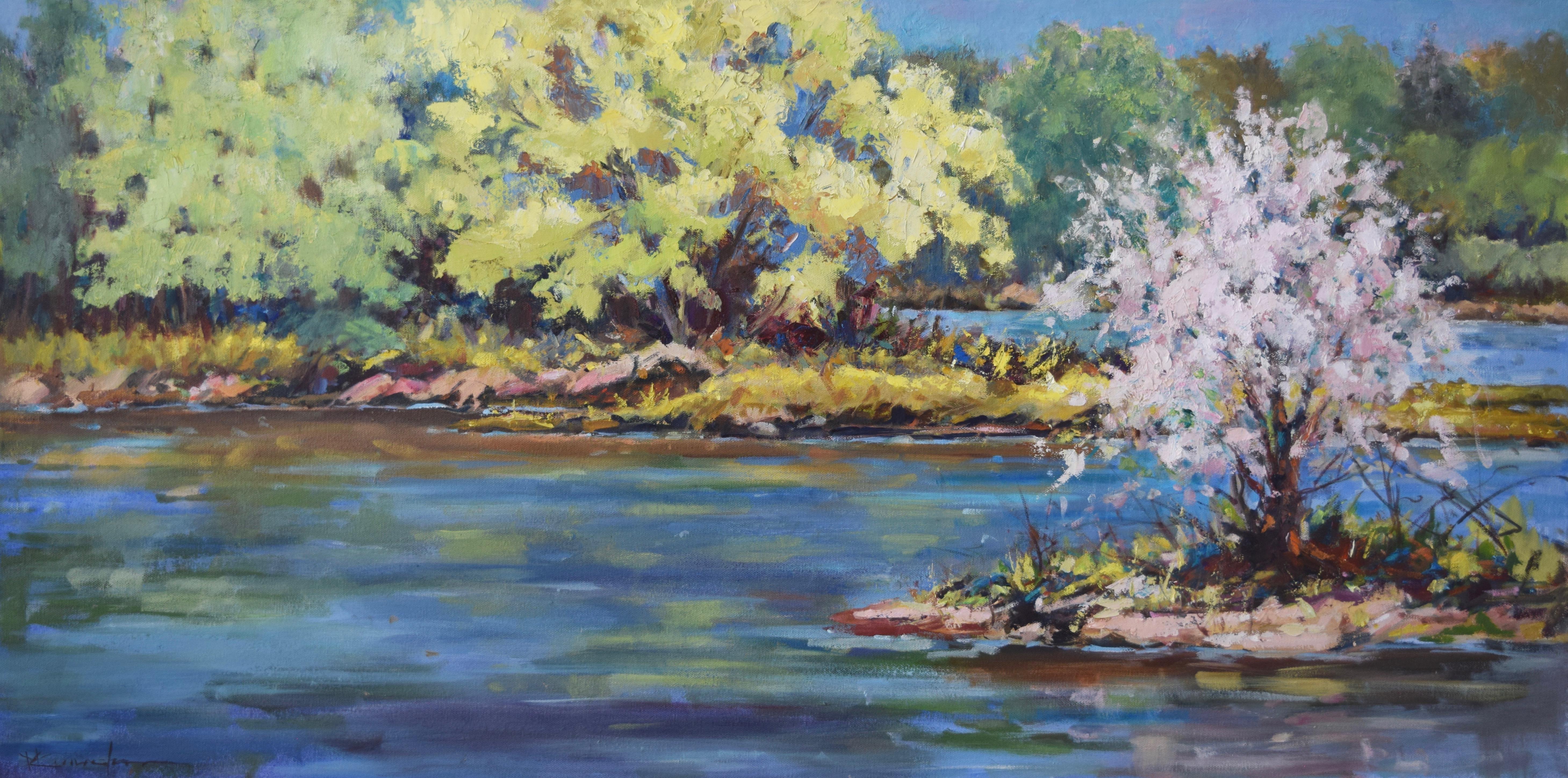 Spring on the Mississippi, Oil Painting - Art by Mickey Cunningham