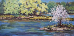 Spring on the Mississippi, Oil Painting