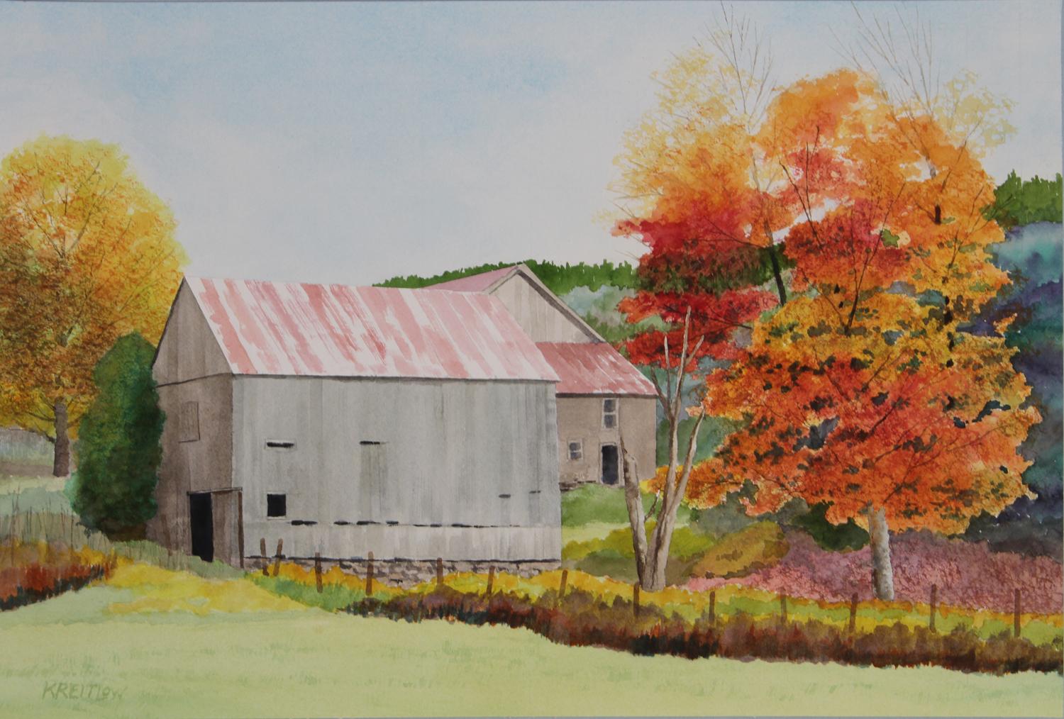 Bill Kreitlow Landscape Art - Abandoned Homestead, Original Painting