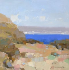 Coastal Cliffs, Oil Painting