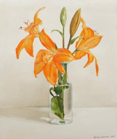 Orange Lily, Oil Painting