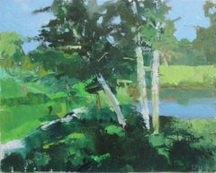 Birches, Vermont, Original Painting