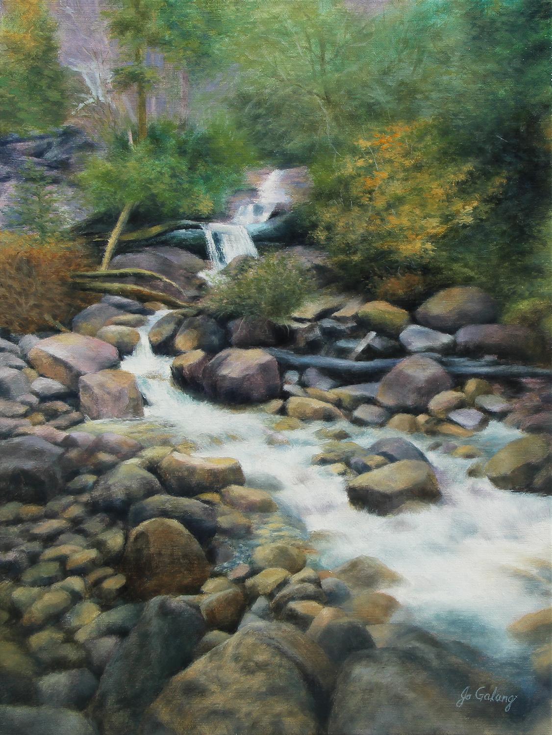 Raging Waters, Oil Painting - Art by Jo Galang