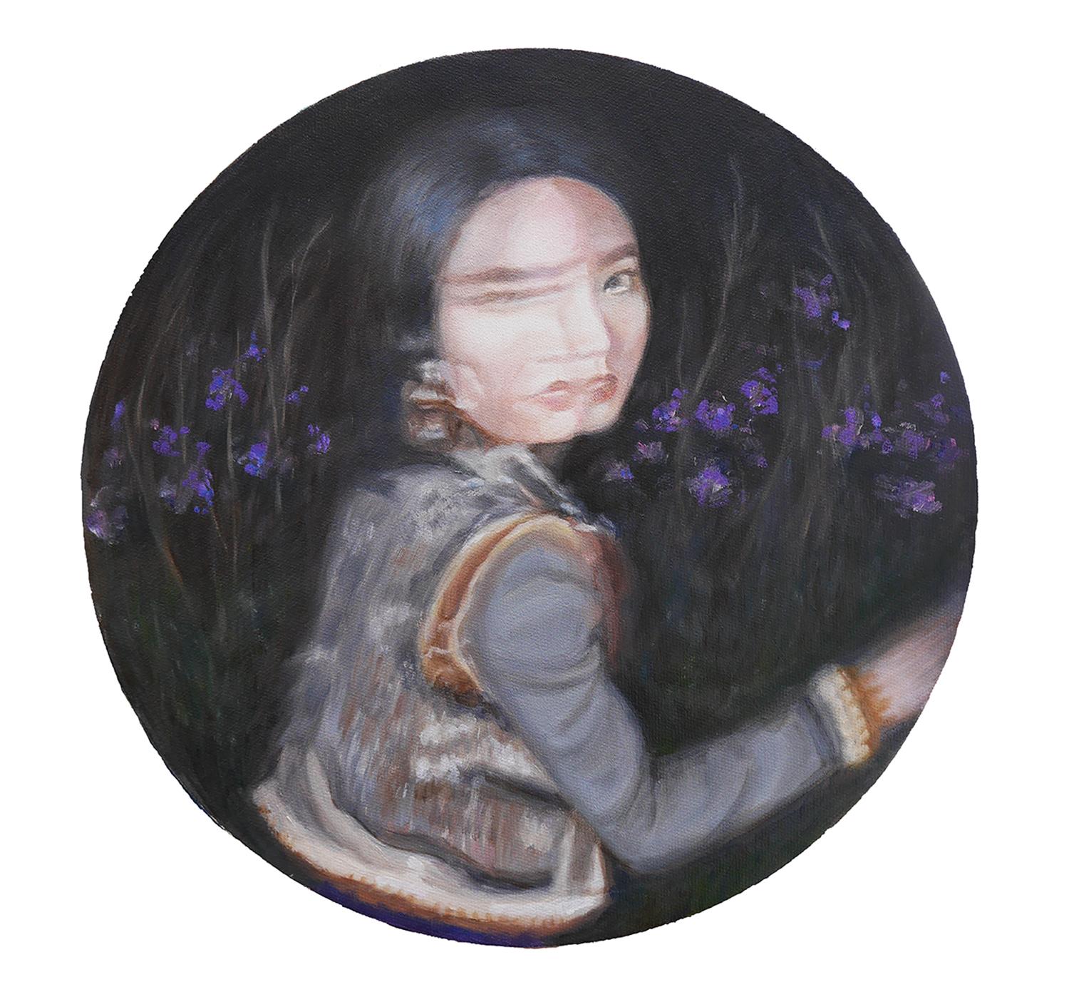 Figurative Painting di Kristen Brown - Non può essere, Pittura a olio