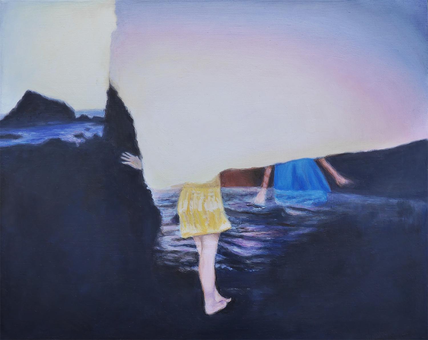 Kristen Brown Landscape Painting - Quiet Weather, Oil Painting