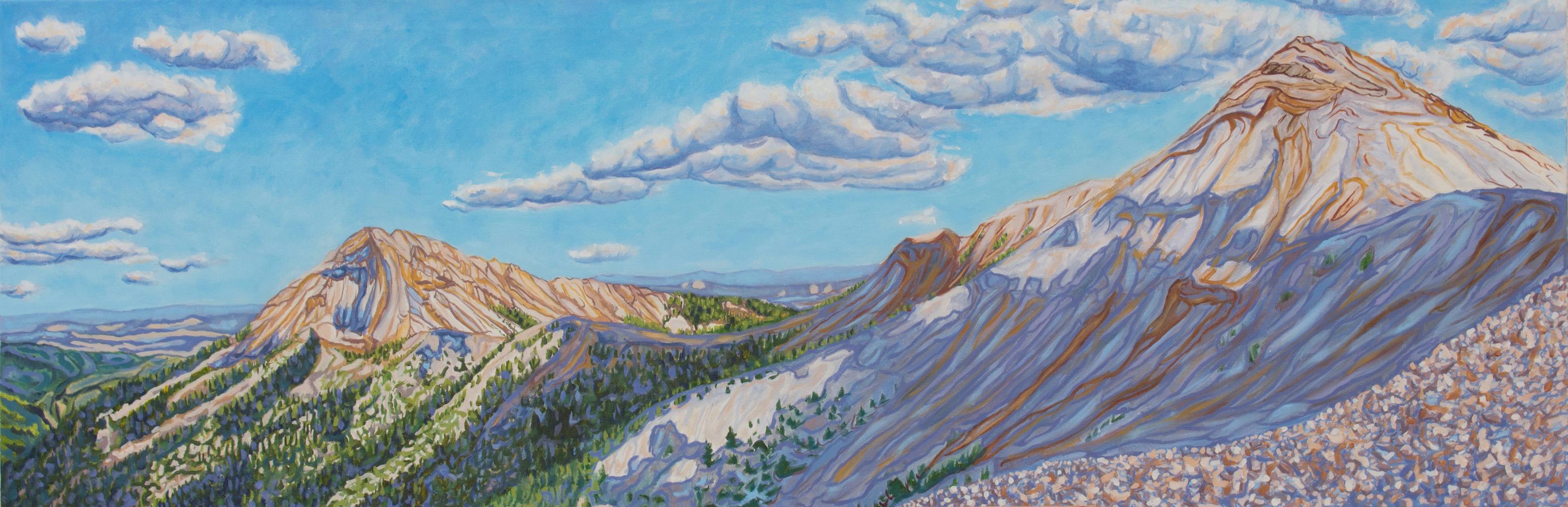 Mountains and Skyshadows, Oil Painting - Art by Crystal DiPietro