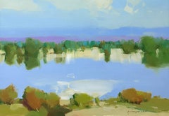 Lake View, Oil Painting