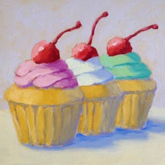 Three in a Row, Oil Painting