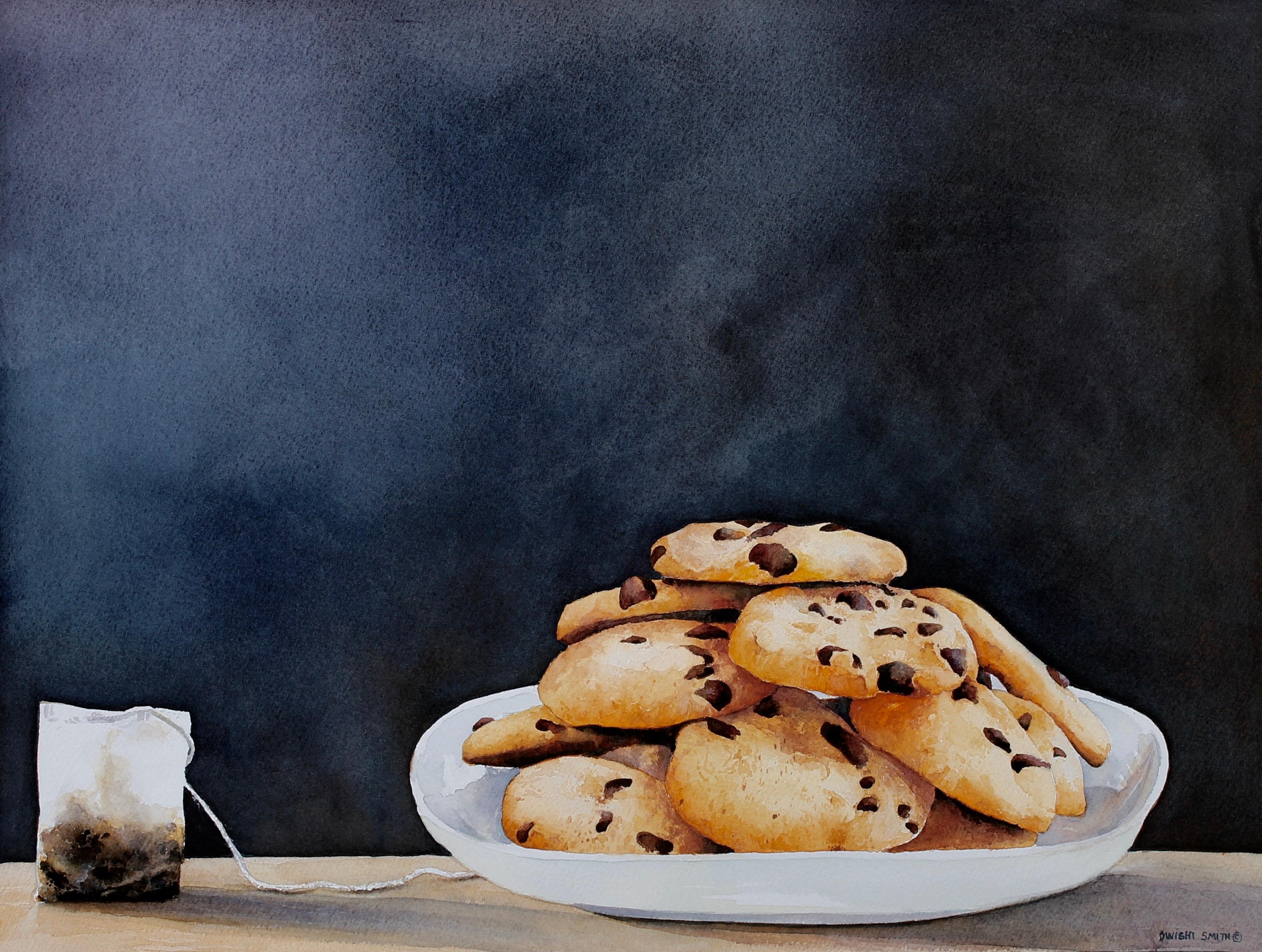 Dwight Smith Still-Life - Tea Cookies, Original Painting