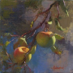 Peinture à l'huile - Pommes à la lumière du soleil