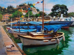 Cassis Marina, Oil Painting