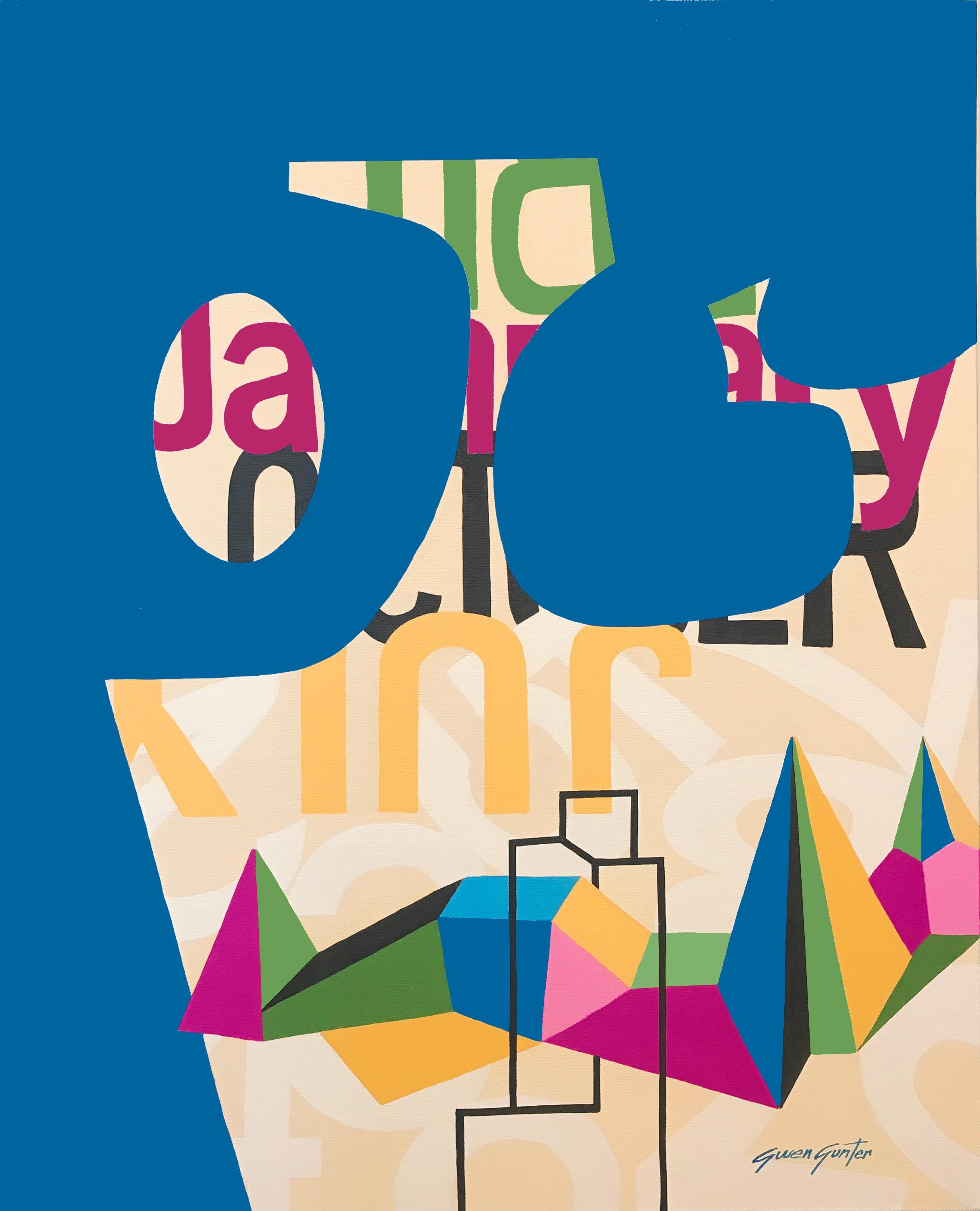 abstract art calendar
