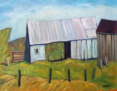 Tin Barn, St Lawrence County, NY, Oil Painting