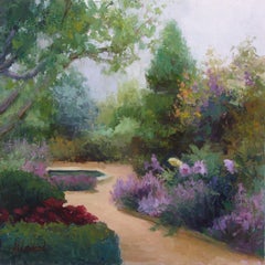 Peinture à l'huile - ciel violet
