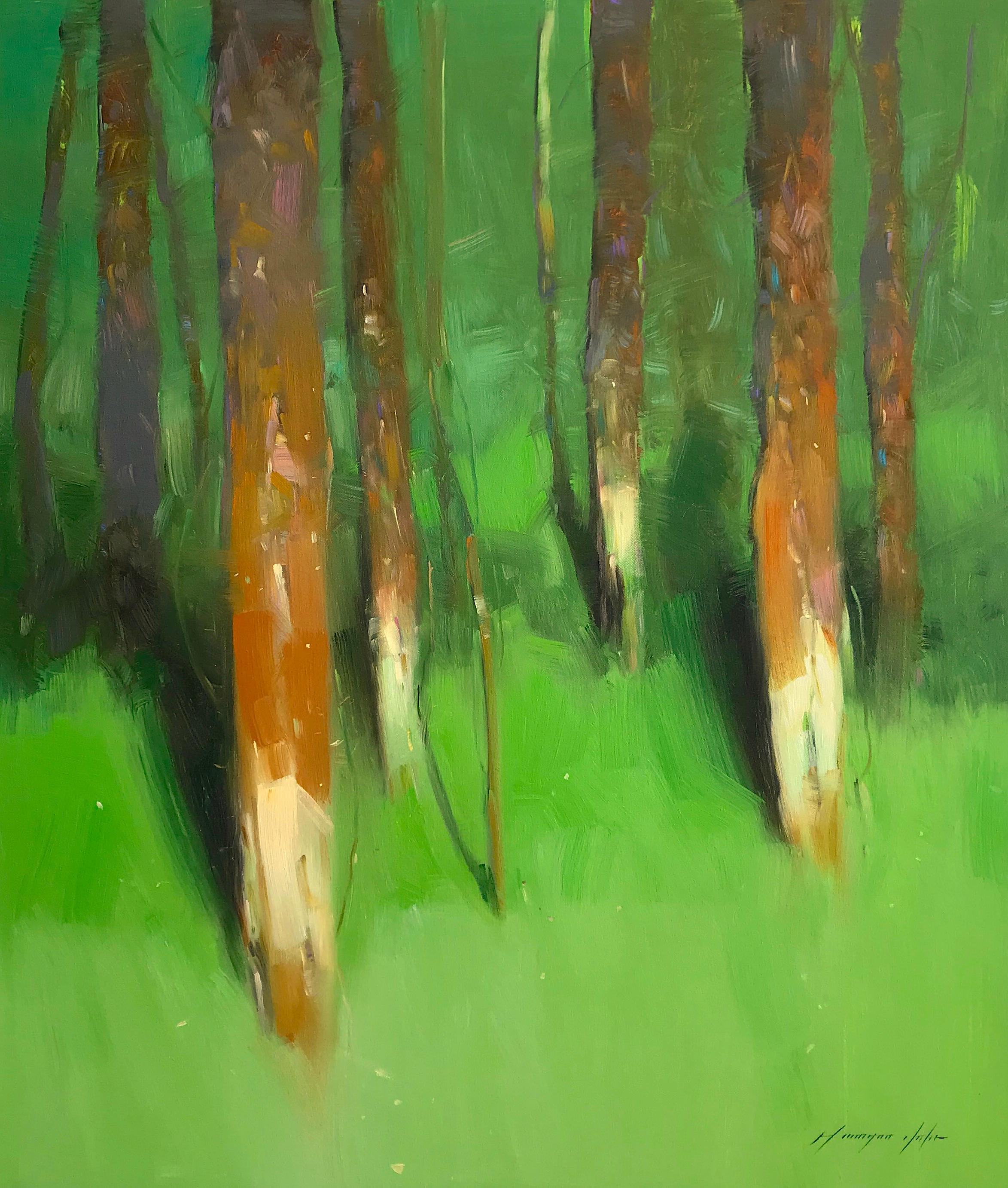 Forest Side, Oil Painting