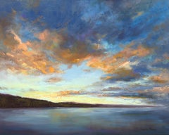 Sunrise at Surfers Beach, Oil Painting