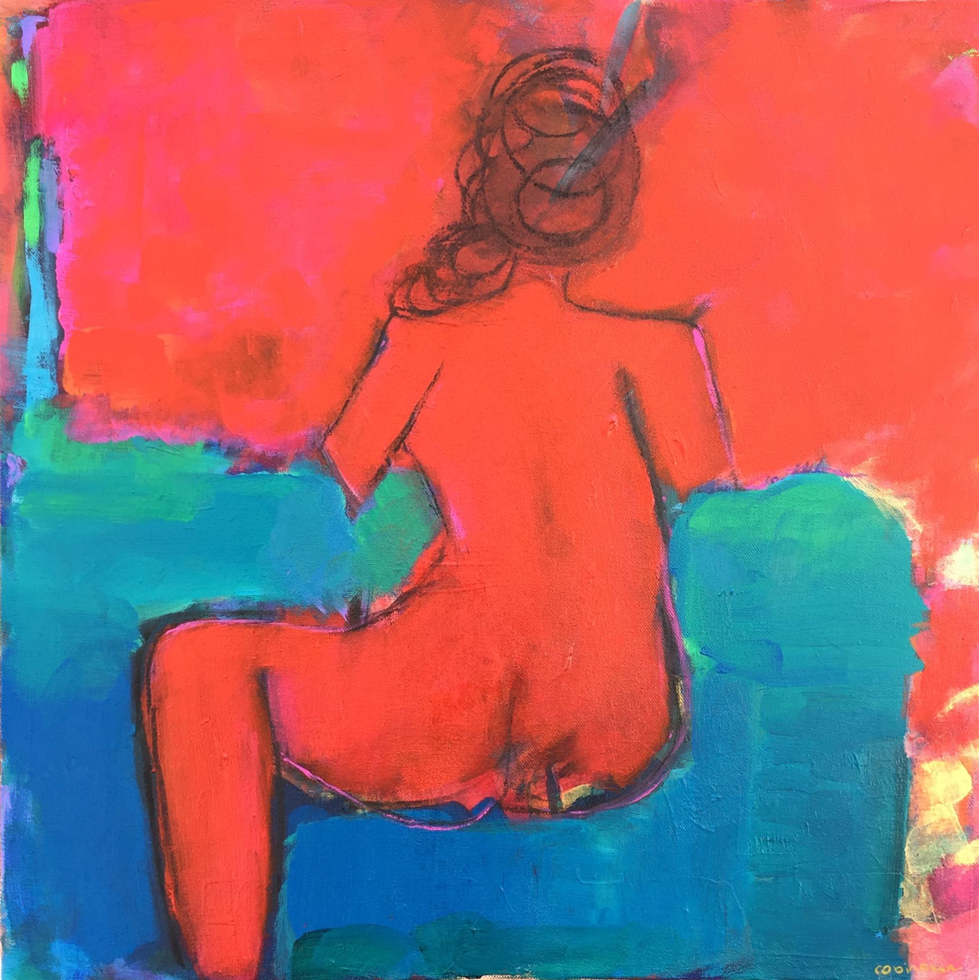 Robin Okun Nude Painting - Attachment , Original Painting