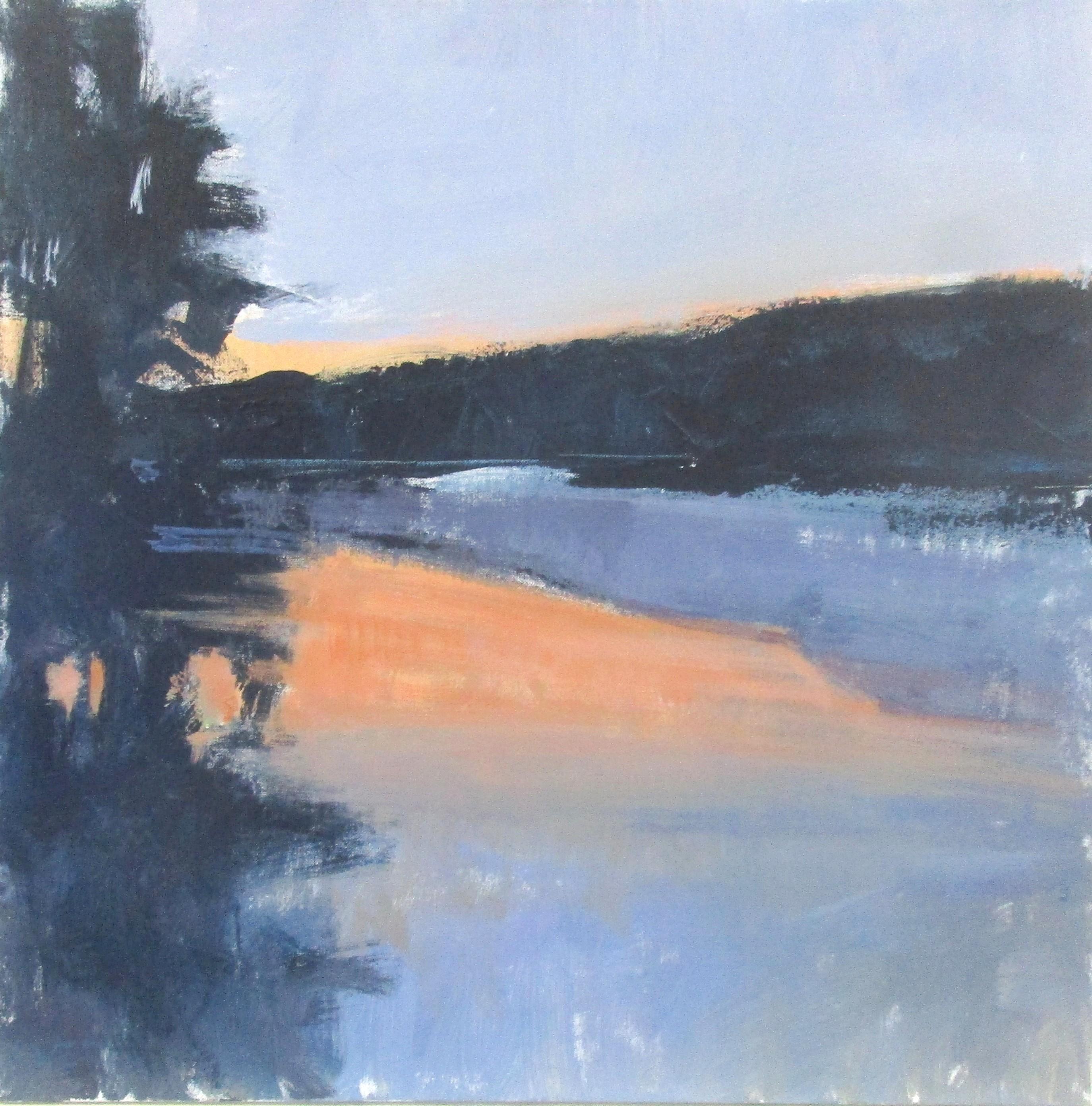 Janet Dyer Landscape Painting - Sunset, Harriman, Original Painting
