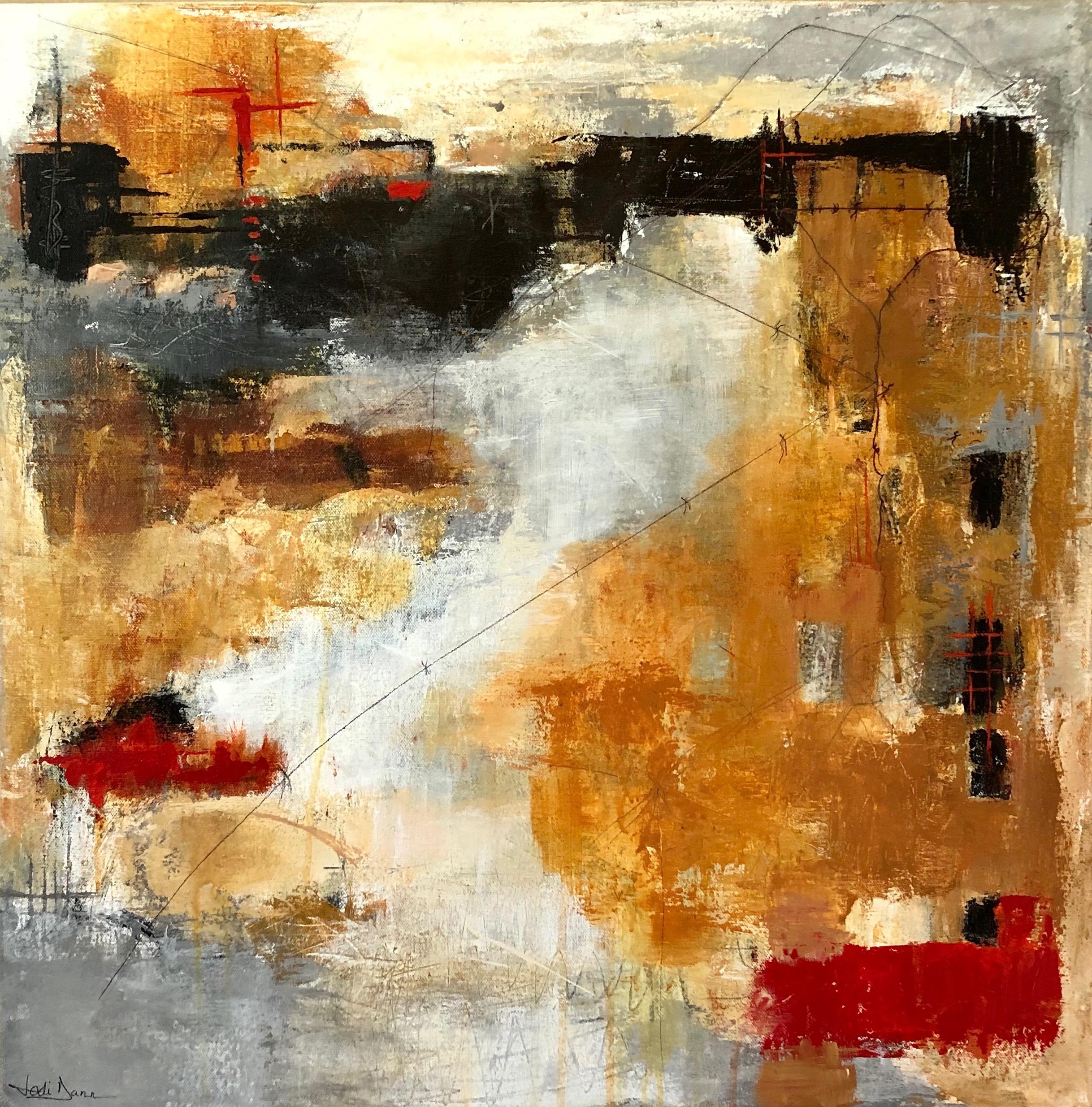 Abandoned, Abstract Painting - Mixed Media Art by Jodi  Dann