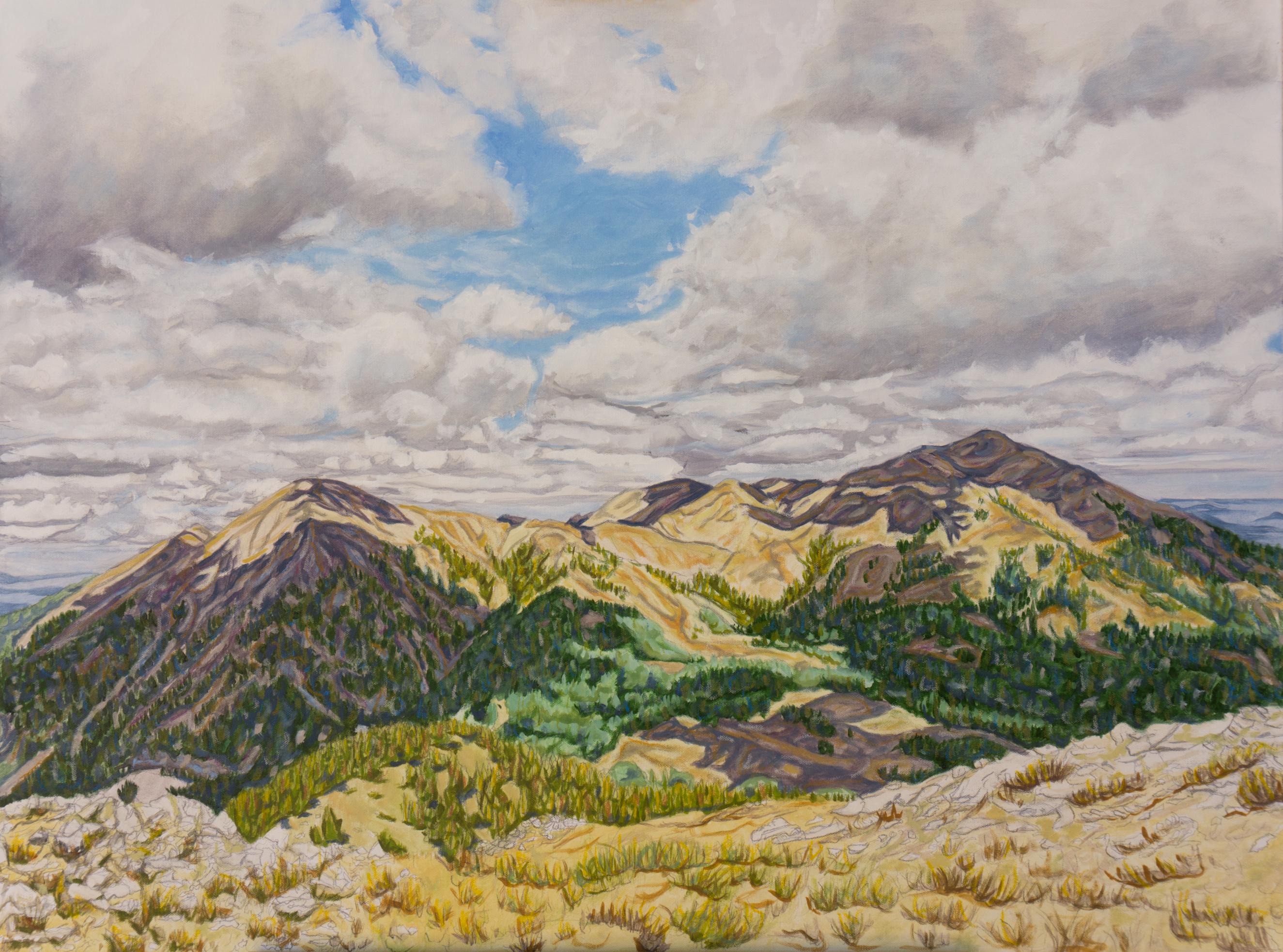 Crystal DiPietro Landscape Painting - Mountain Majesty, Oil Painting