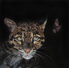 Clouded Leopard, Oil Painting