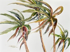 Wind, Coconut Palms (Composition 1), Original Painting