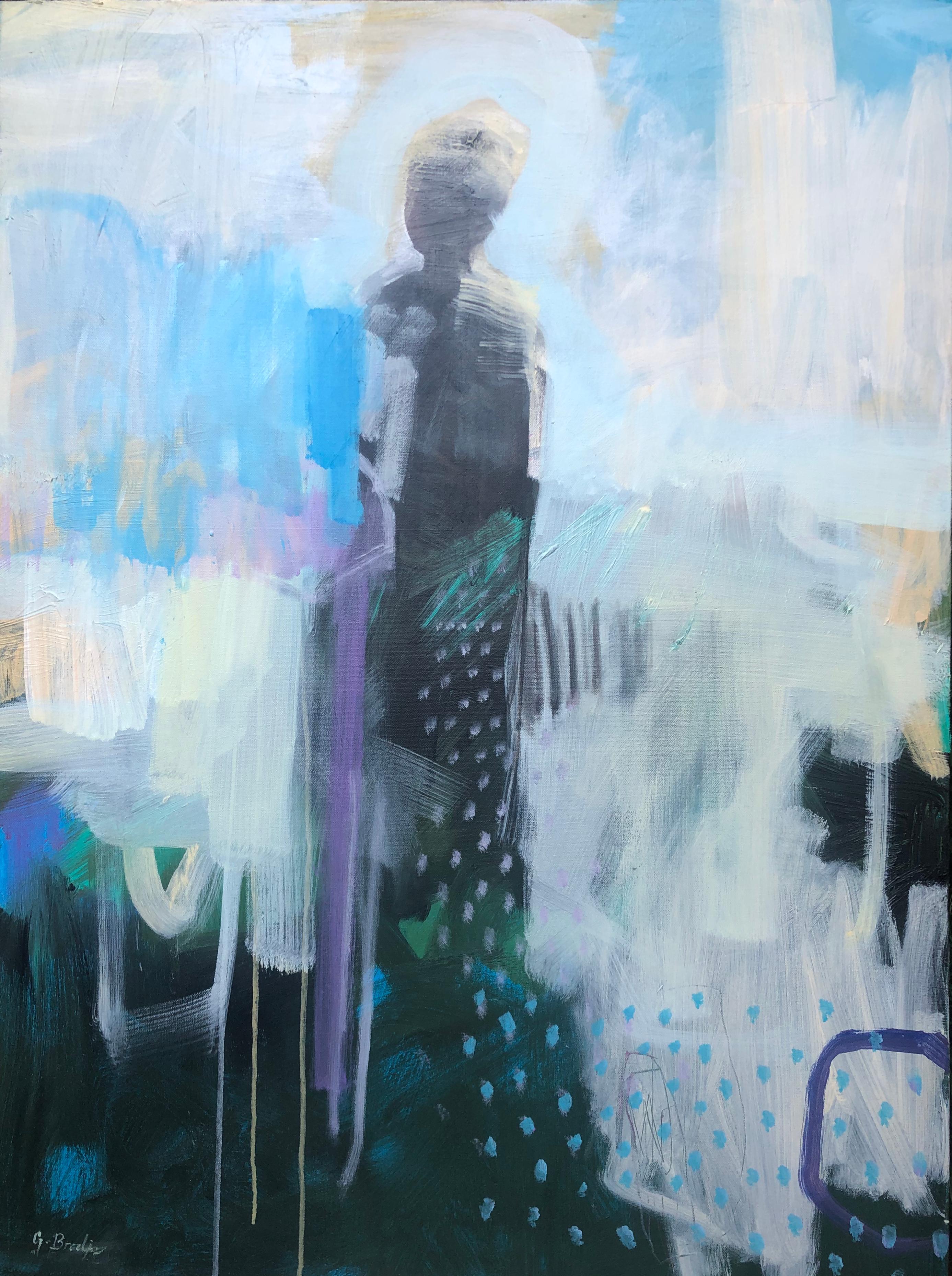 Abstract Painting di Gena Brodie Robbins - Credere, Pittura astratta