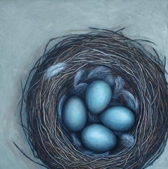 How To Feather Your Nest, Oil Painting