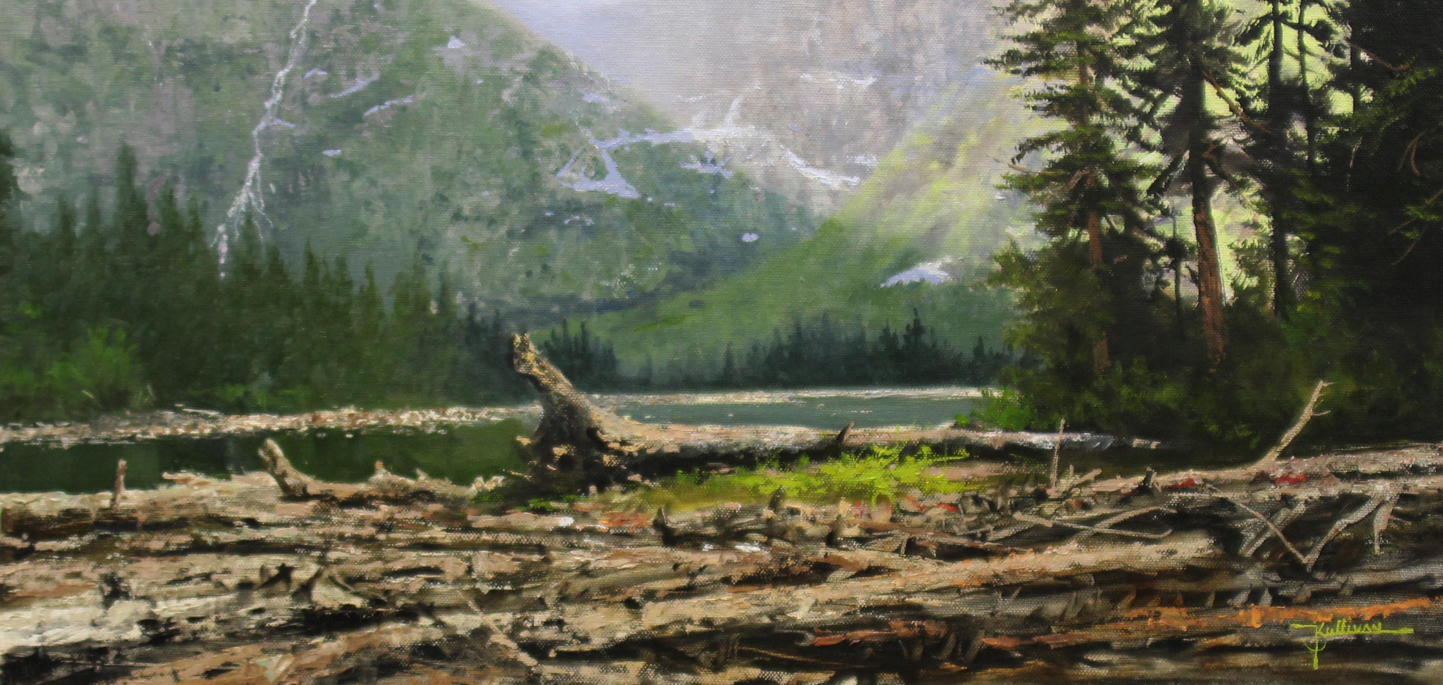Kent Sullivan Landscape Painting - Mountain Lake, Oil Painting
