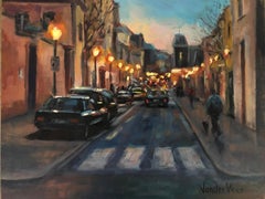 Night Walk, Oil Painting