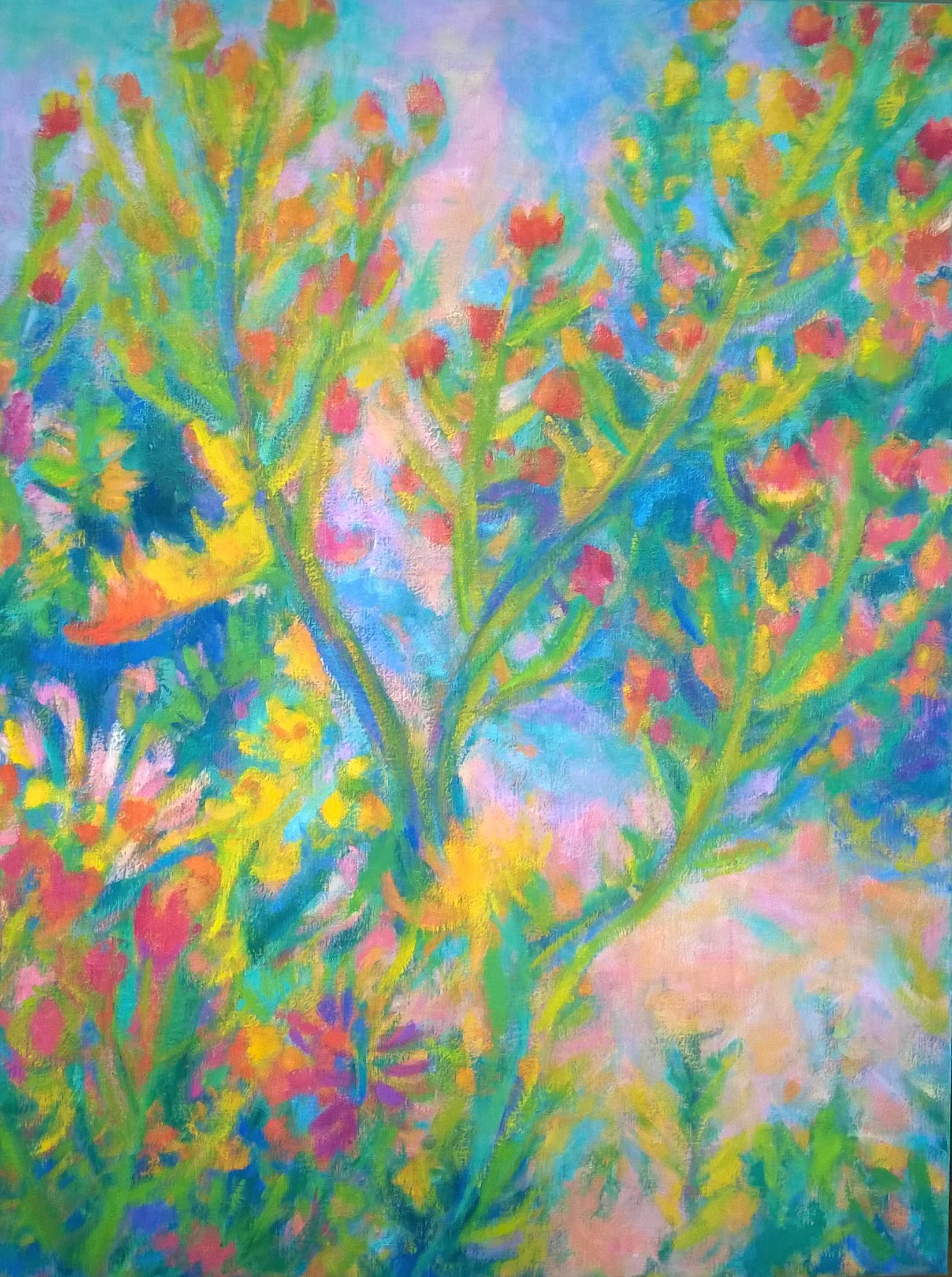Bonnefont, peinture à l'huile - Art de Naoko Tadotsu