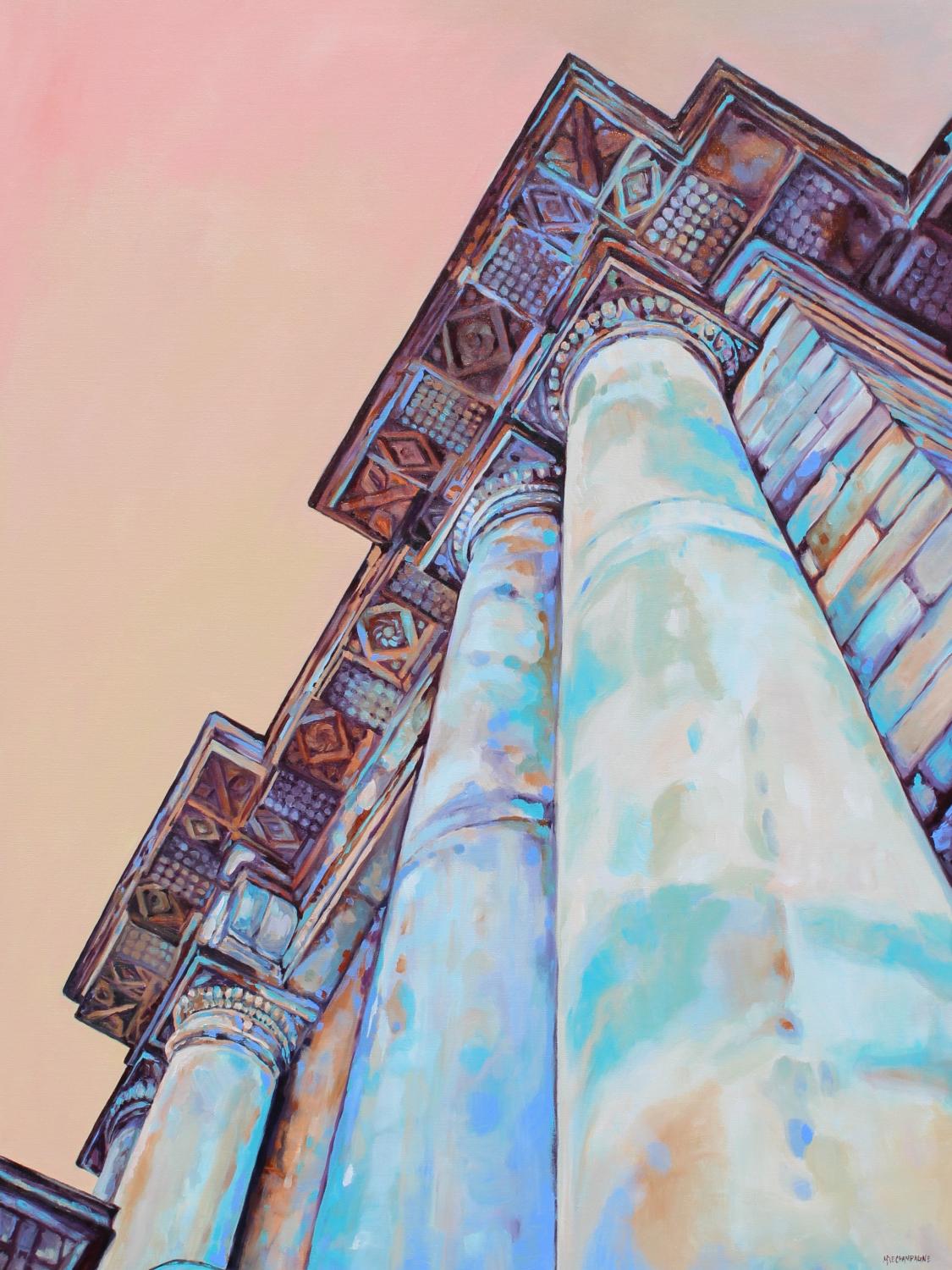 Marie-Eve Champagne Interior Painting – From Below - My Holyrood, Originalgemälde