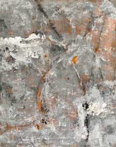 Arrangement in Silver and Gray, Abstract Painting