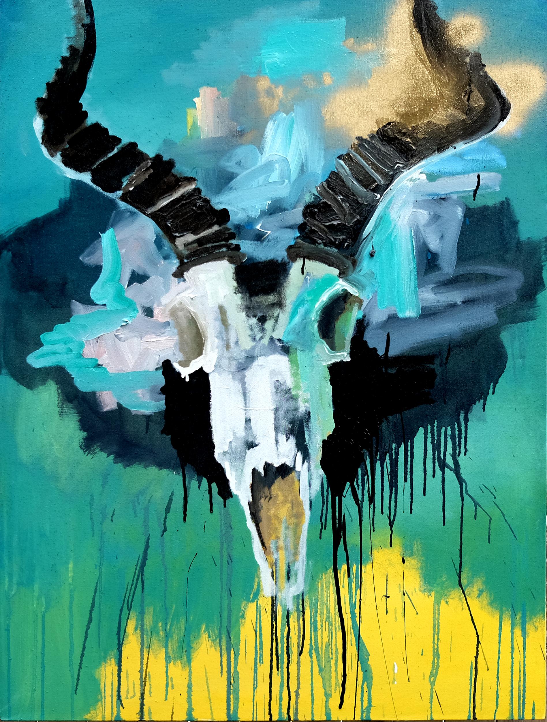 Tame, Original Painting - Mixed Media Art by Scott Dykema