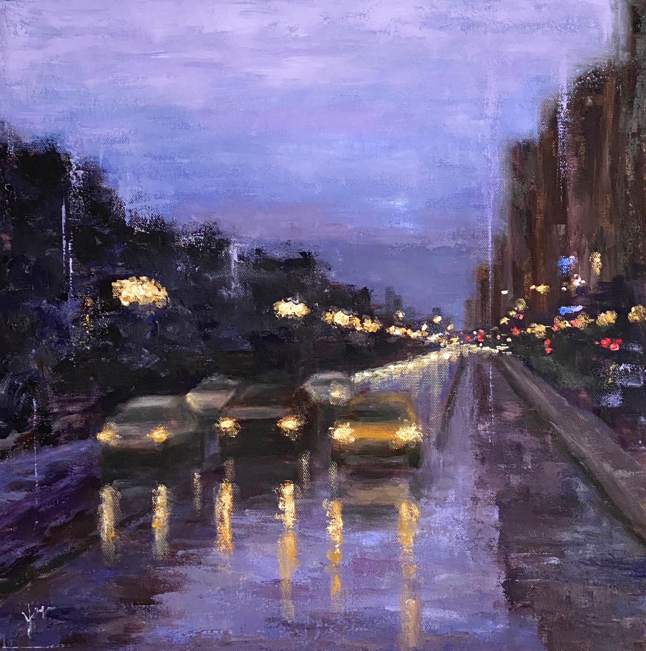 South Michigan Ave, Oil Painting