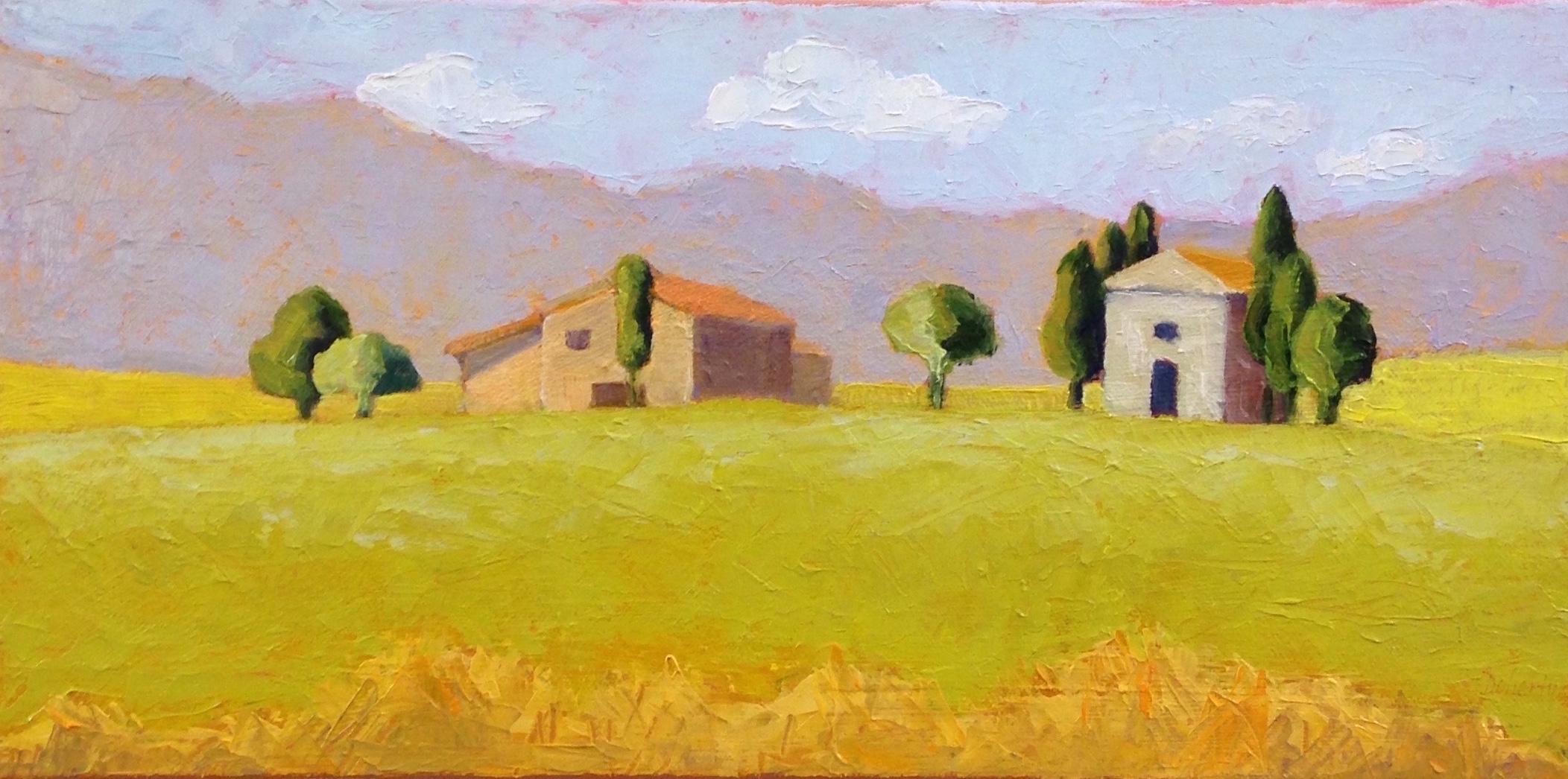 Tuscan Villa, Oil Painting - Art by Pat Doherty