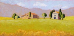Tuscan Villa, Oil Painting