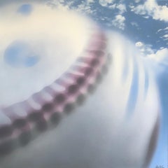 Used Baseball in Motion, Original Painting