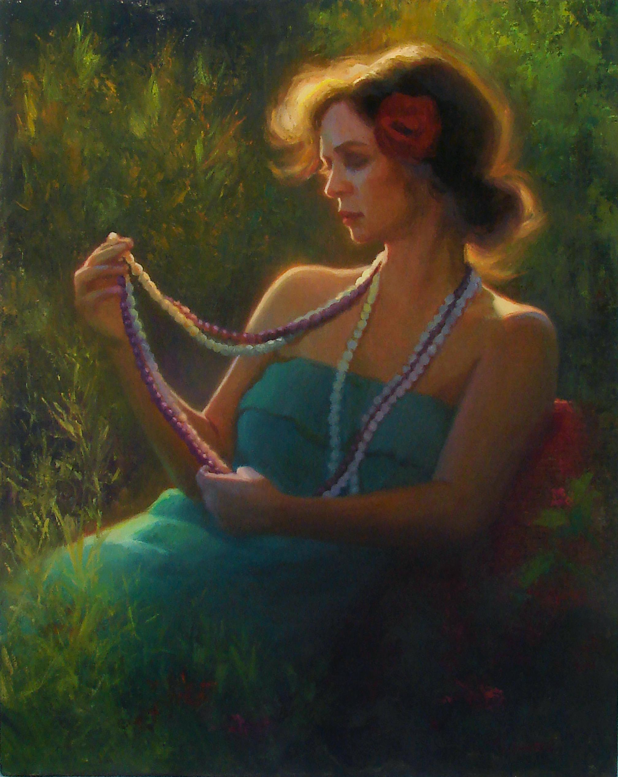 Lost in Thought, Oil Painting - Art by Sherri Aldawood