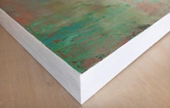 Flotando en el suave aliento de la primavera, pintura al óleo abstracta